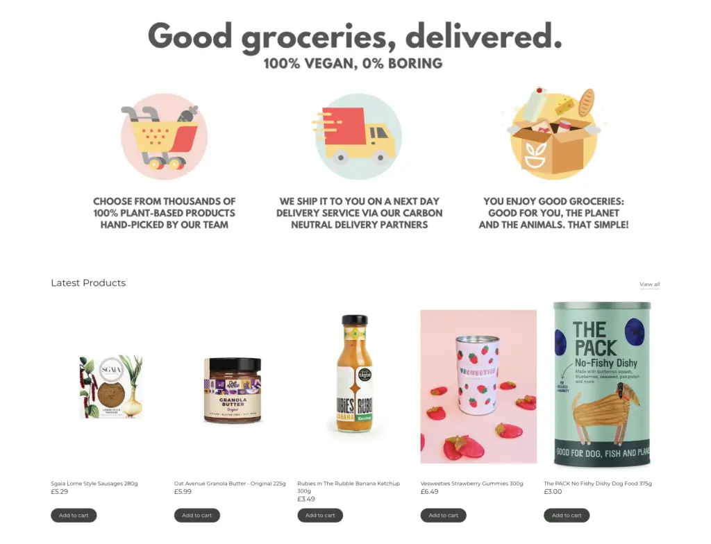 greenbay online vegan supermarket alternative to amazon
